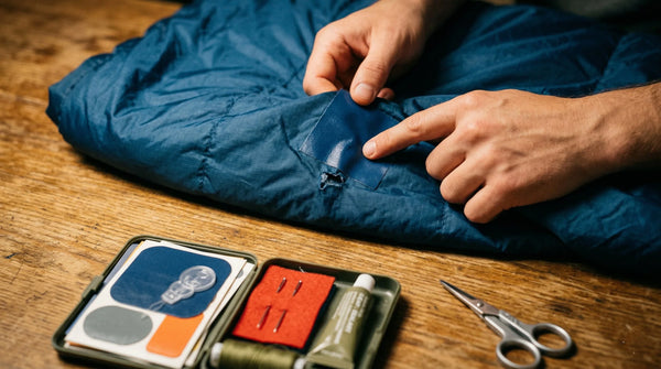 Réparer un sac de couchage : trous, fermeture éclair, coutures décousues et garnissage qui fuit