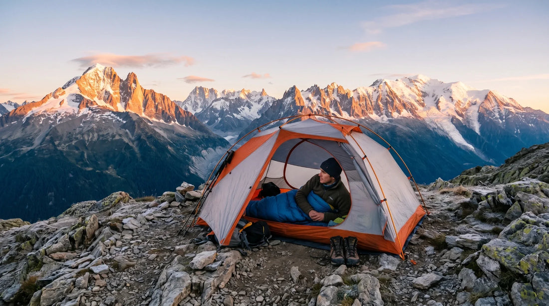 Sac de couchage pour bivouaquer dans les Alpes françaises : températures réelles par massif et dimensionnement