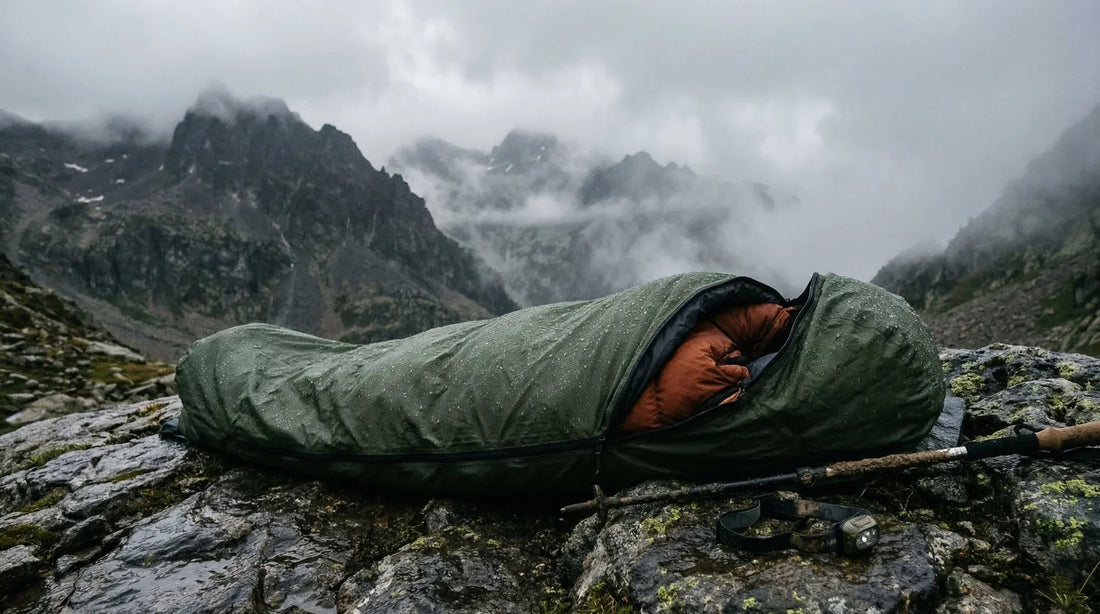 Sac de couchage et humidité : sur-sac, duvet hydrophobe, membrane intégrée ou synthétique