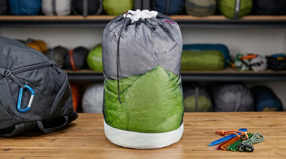 Housse sac de couchage : compression pour le trek, stockage hors saison et transport en voyage