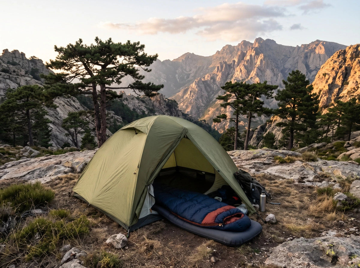 Sac de couchage pour le GR20 : températures et poids