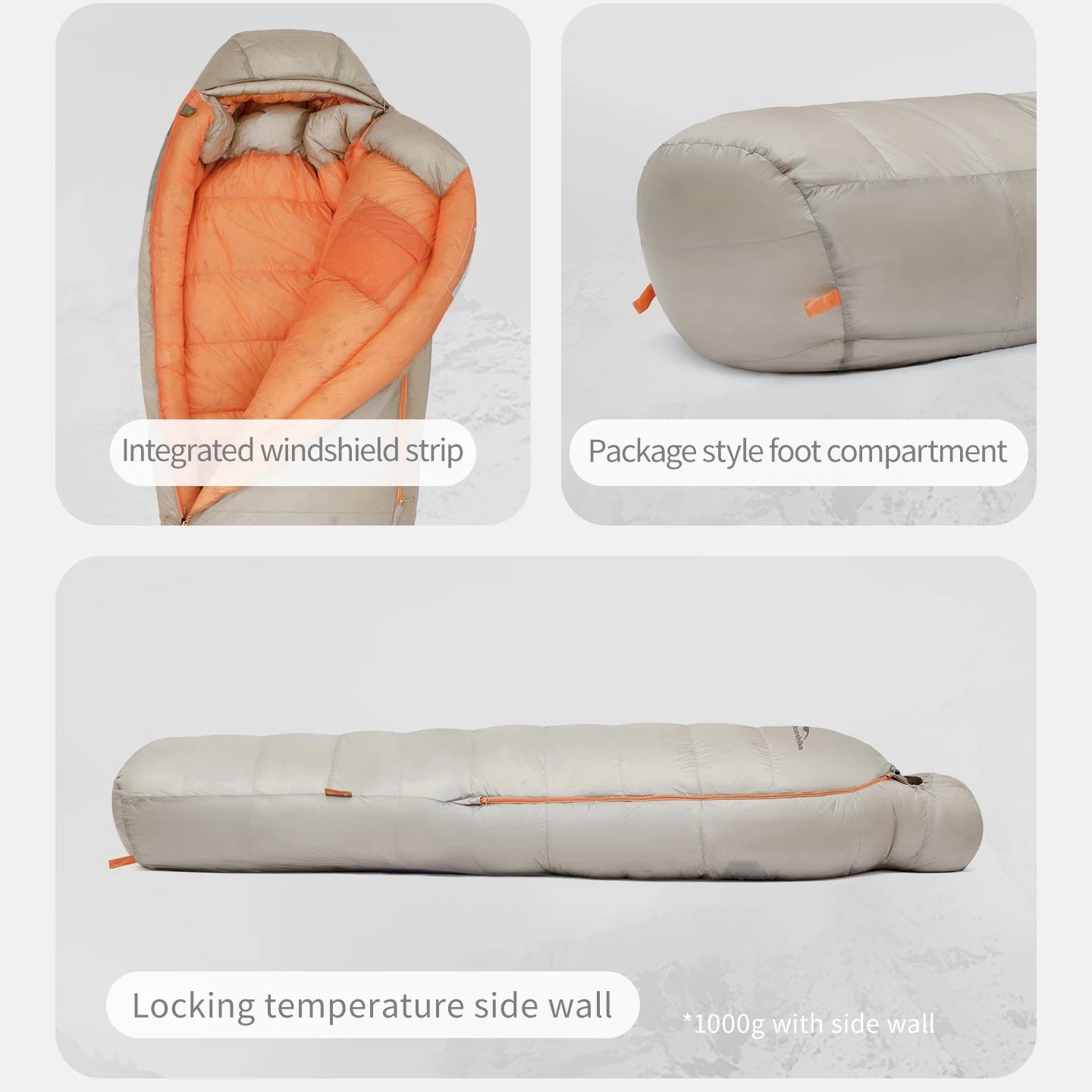 sac de couchage hivernal -11°C duvet certifié Naturehike