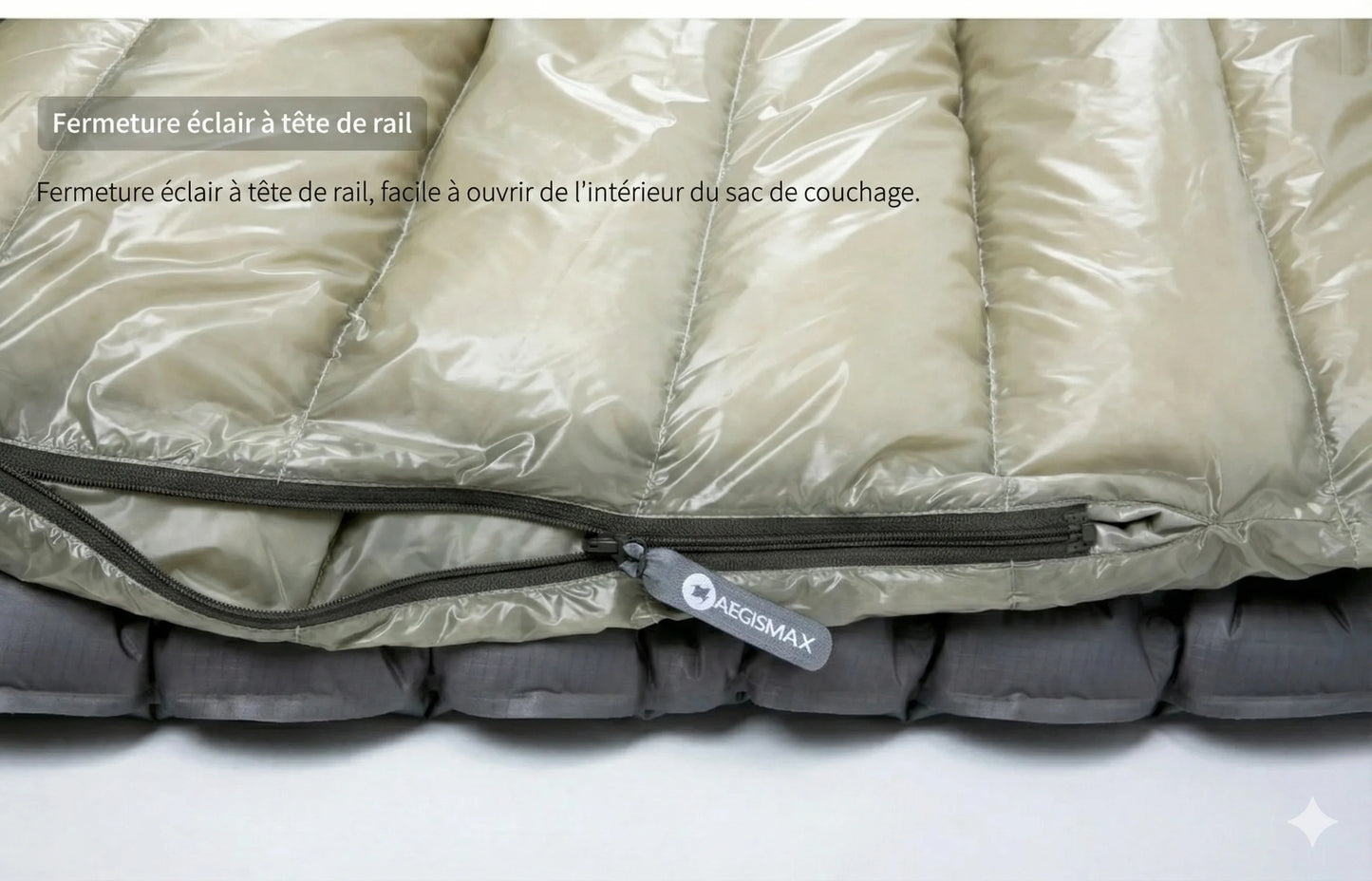 sac de couchage 10 degrés cyclotourisme léger Aegismax Air