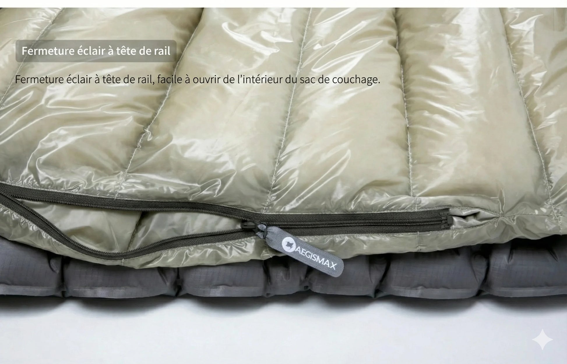 sac de couchage 10 degrés cyclotourisme léger Aegismax Air