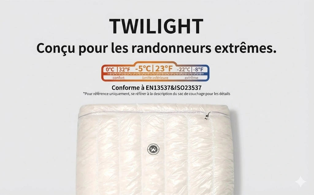 sac de couchage ultra light quilt 0°C trekking | Aegismax